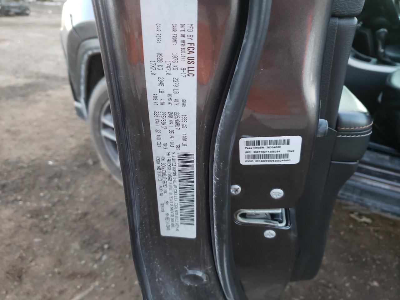 Photo 10 from auction – 2018 JEEP COMPASS LA with VIN 3C4NJCBB2JT166253
