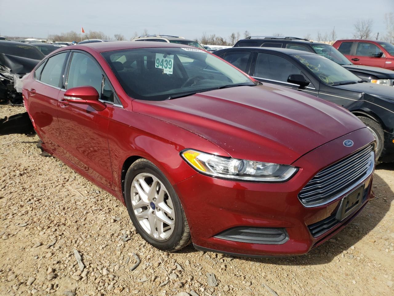 FORD FUSION SE 2013 with VIN 3FA6P0H72DR229525 - Photo from auction