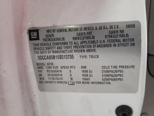 Photo 10 from auction – 2009 CHEVROLET HHR PANEL with VIN 3GCCA85B19S513735