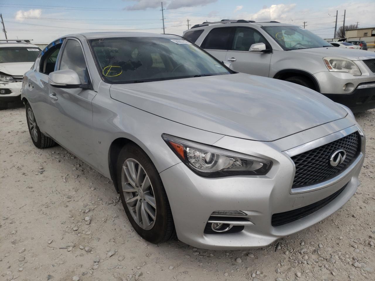 INFINITI Q50 BASE 2015 with VIN JN1BV7APXFM338475 - Photo from auction