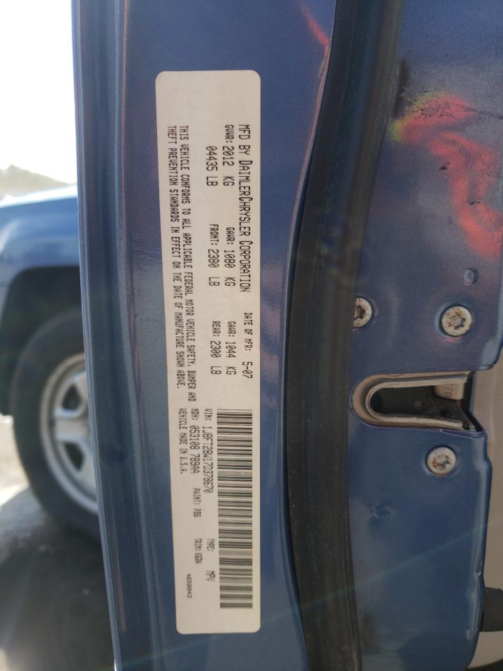 Photo 10 from auction – 2007 JEEP PATRIOT SP with VIN 1J8FT28W17D378670
