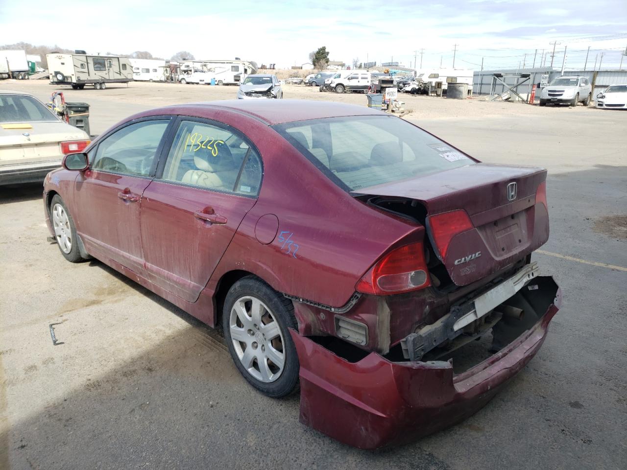 Photo 3 from auction – 2008 HONDA CIVIC LX with VIN 2HGFA16548H533591