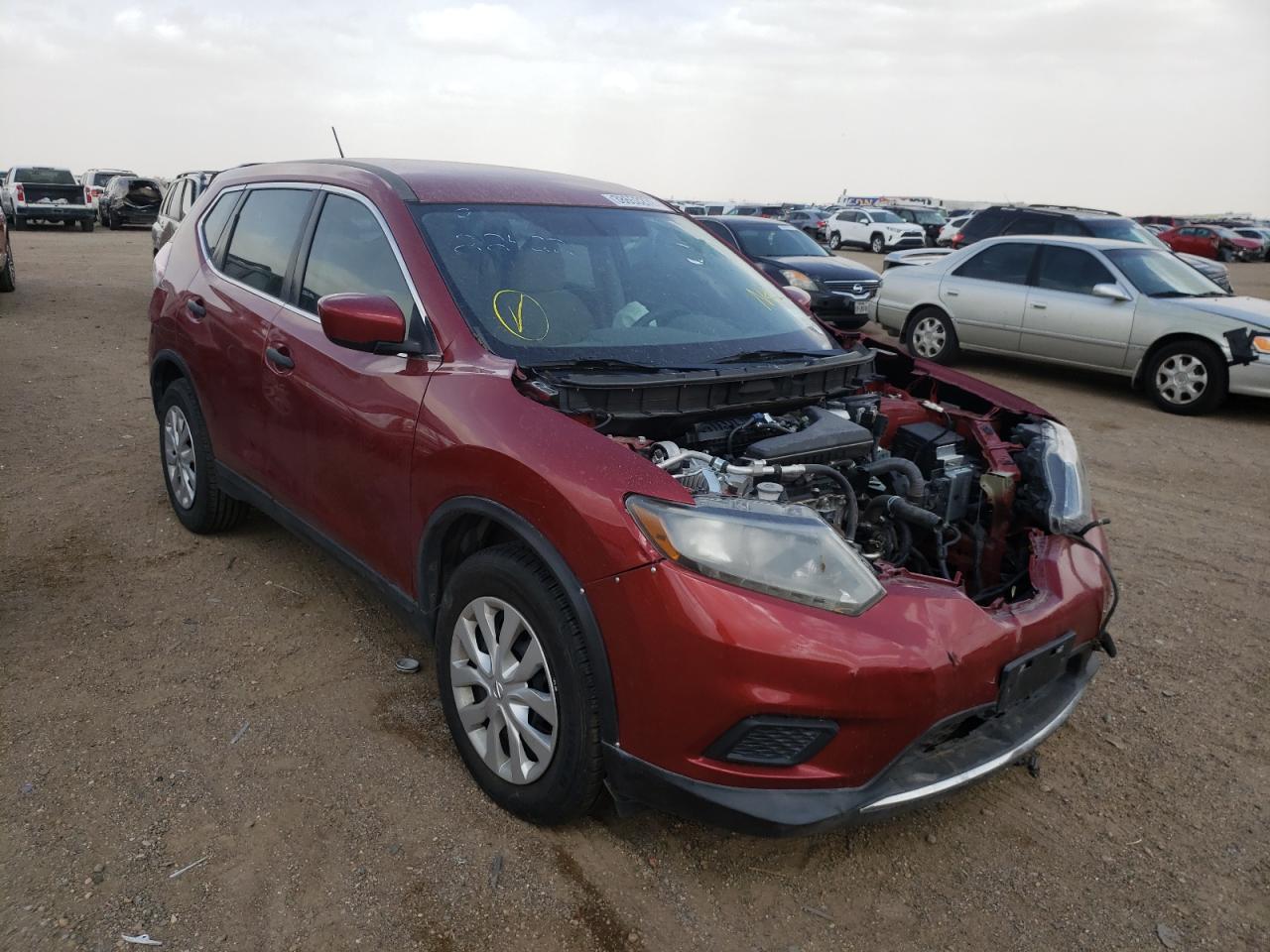 NISSAN ROGUE S 2016 with VIN 5N1AT2MT5GC811339 - Photo from auction