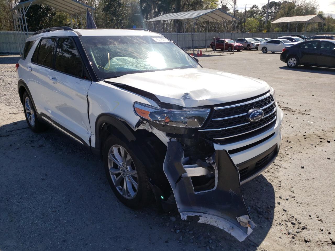 FORD EXPLORER X 2021 with VIN 1FMSK7DH8MGA55722 - Photo from auction