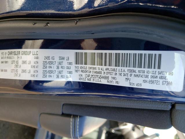 Photo 10 from auction – 2015 JEEP CHEROKEE L with VIN 1C4PJMCS7FW544808