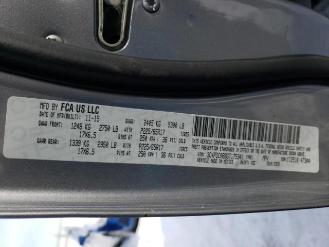 Foto 10 de la subasta – 2016 DODGE JOURNEY SE con VIN 3C4PDCAB8GT175341