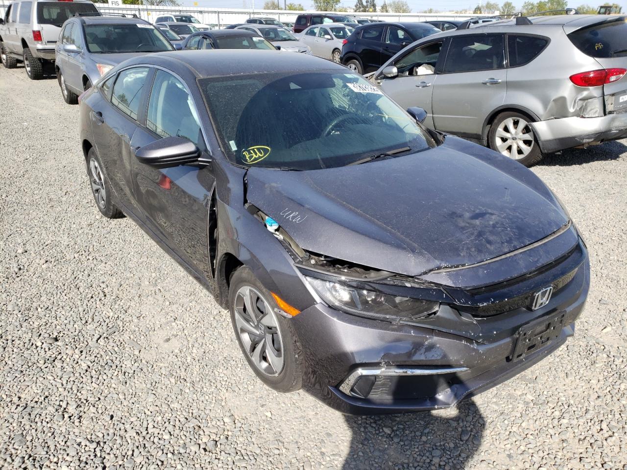 HONDA CIVIC LX 2021 with VIN 2HGFC2F61MH545989 - Photo from auction