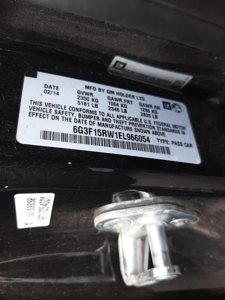 Photo 10 from auction – 2014 CHEVROLET SS with VIN 6G3F15RW1EL966054