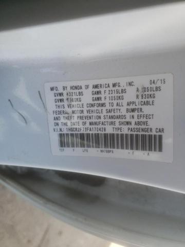 Photo 10 from auction – 2015 HONDA ACCORD EX with VIN 1HGCR2F79FA170428