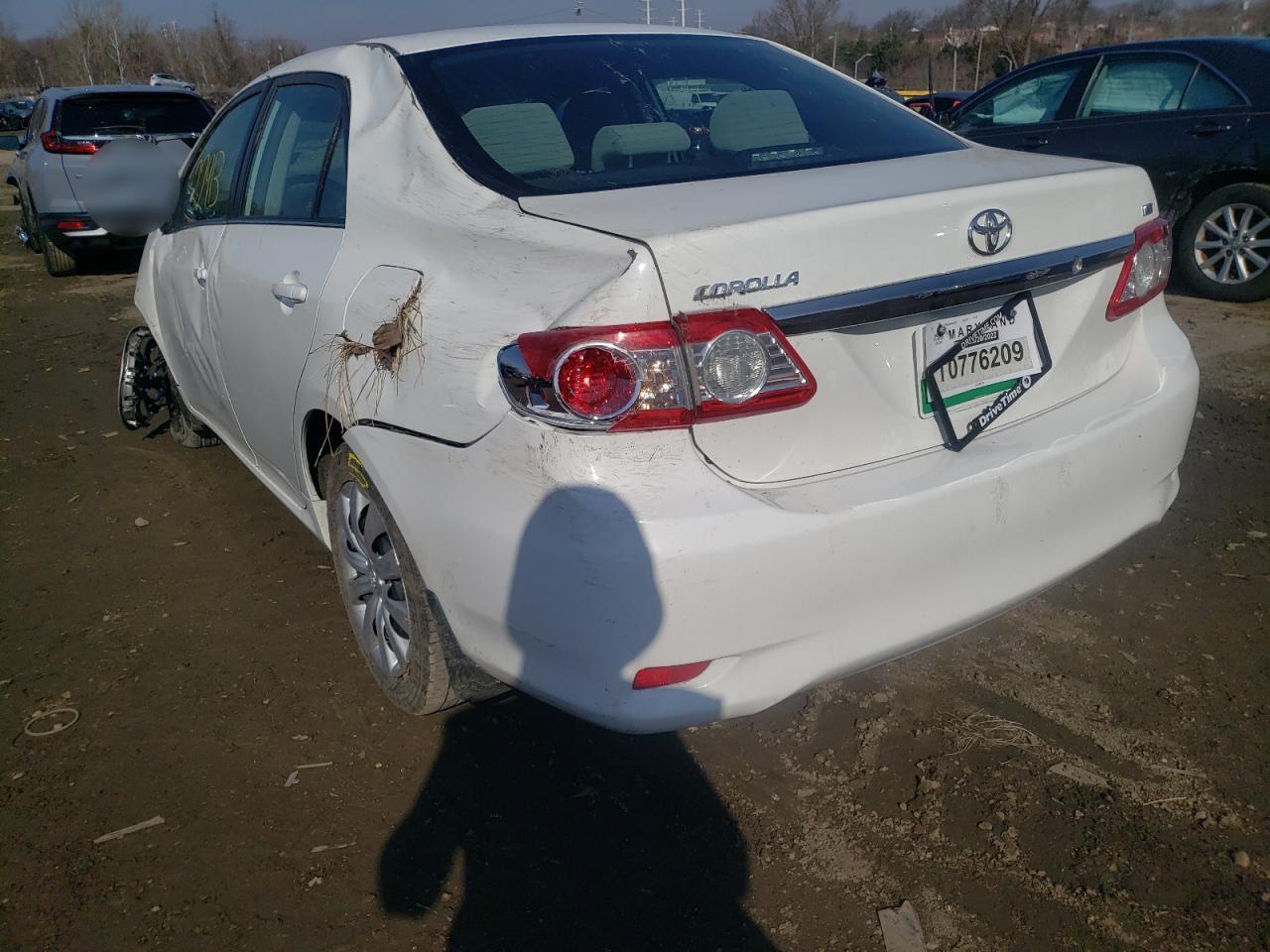 Photo 3 from auction – 2013 TOYOTA COROLLA BA with VIN 2T1BU4EE9DC940351