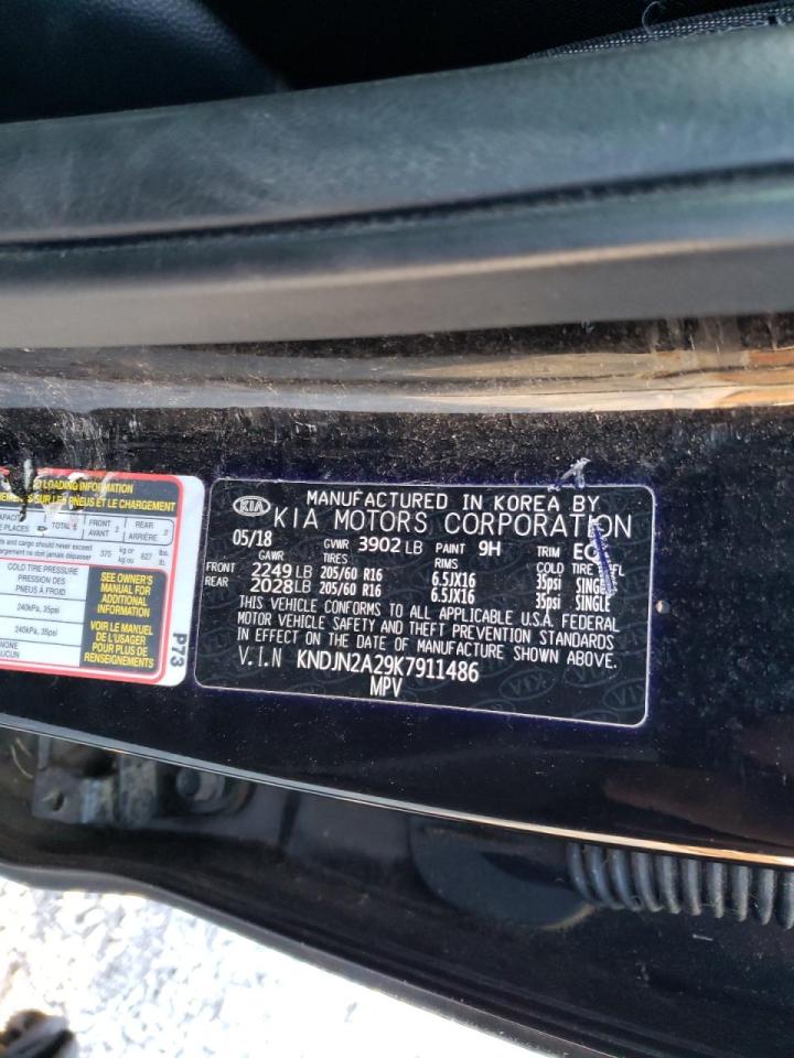 Photo 10 from auction – 2019 KIA SOUL with VIN KNDJN2A29K7911486