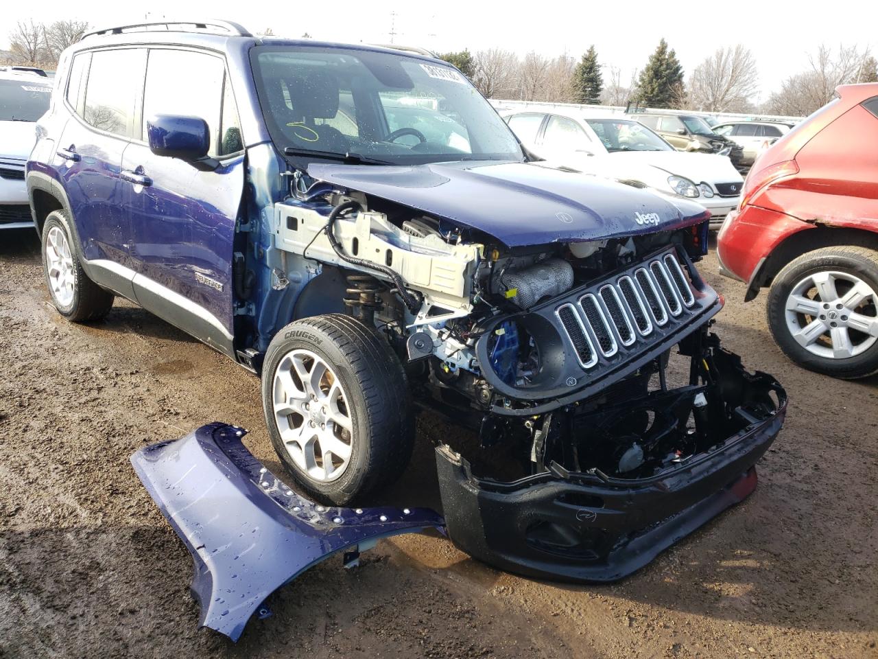 JEEP RENEGADE L 2017 with VIN ZACCJBBBXHPE66335 - Photo from auction