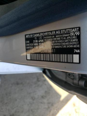 Photo 10 from auction – 2000 MERCEDES-BENZ E 430 with VIN WDBJF70JXYA993841