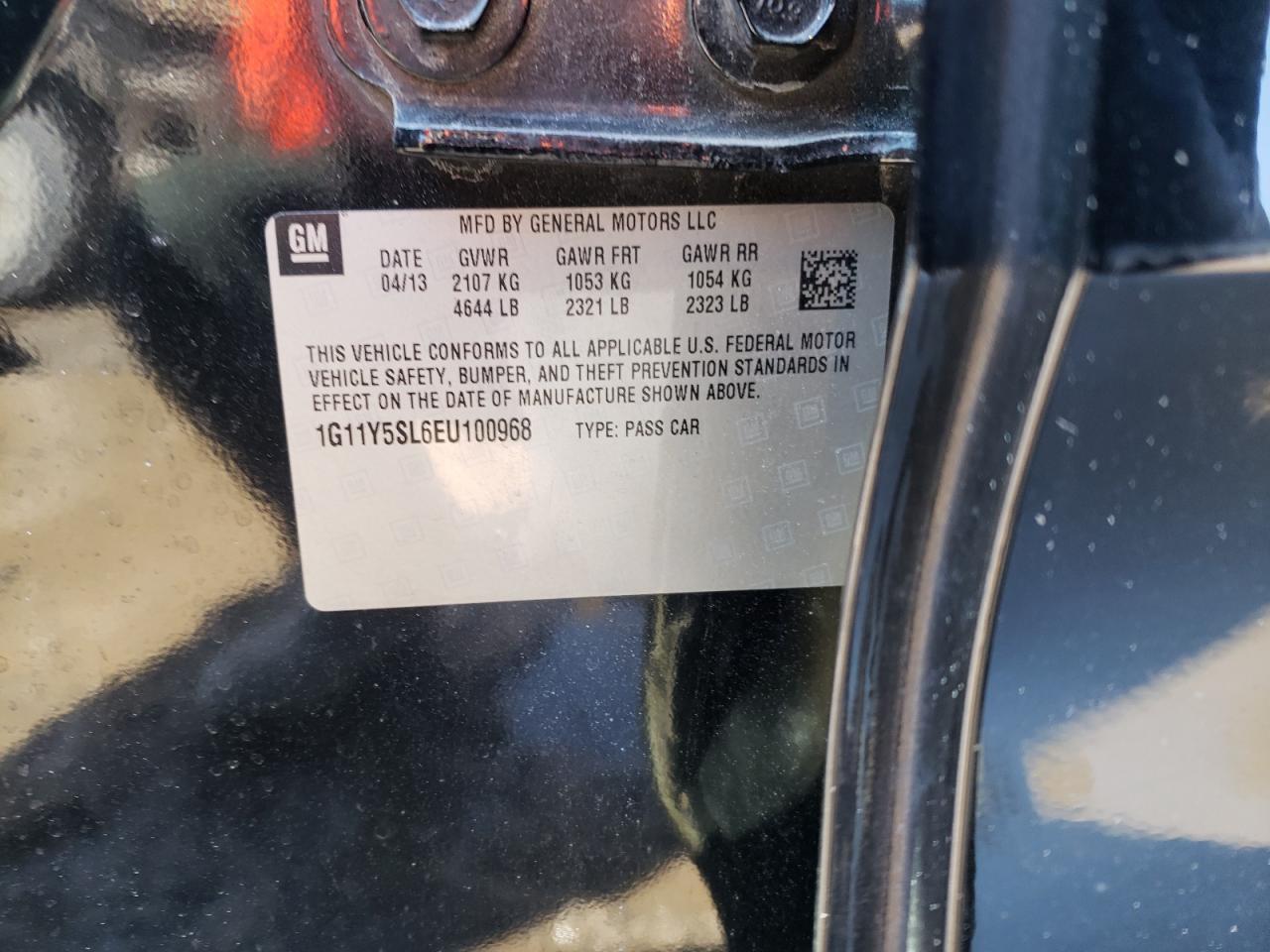 Photo 10 from auction – 2014 CHEVROLET IMPALA LS with VIN 1G11Y5SL6EU100968