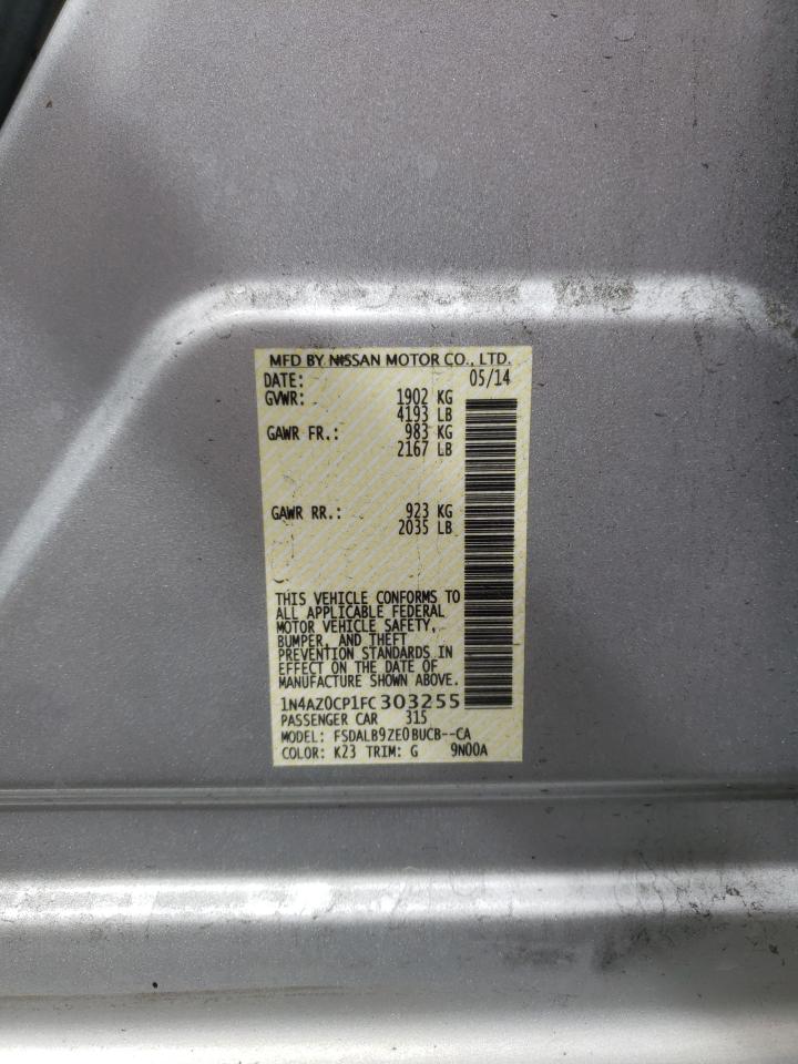 Photo 10 from auction – 2015 NISSAN LEAF S with VIN 1N4AZ0CP1FC303255