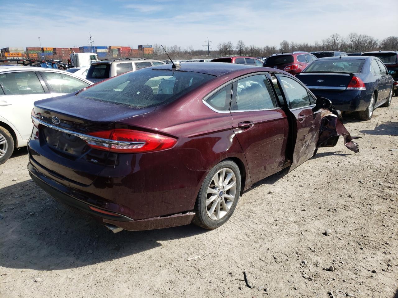 Photo 4 from auction – 2017 FORD FUSION SE with VIN 3FA6P0H73HR155764