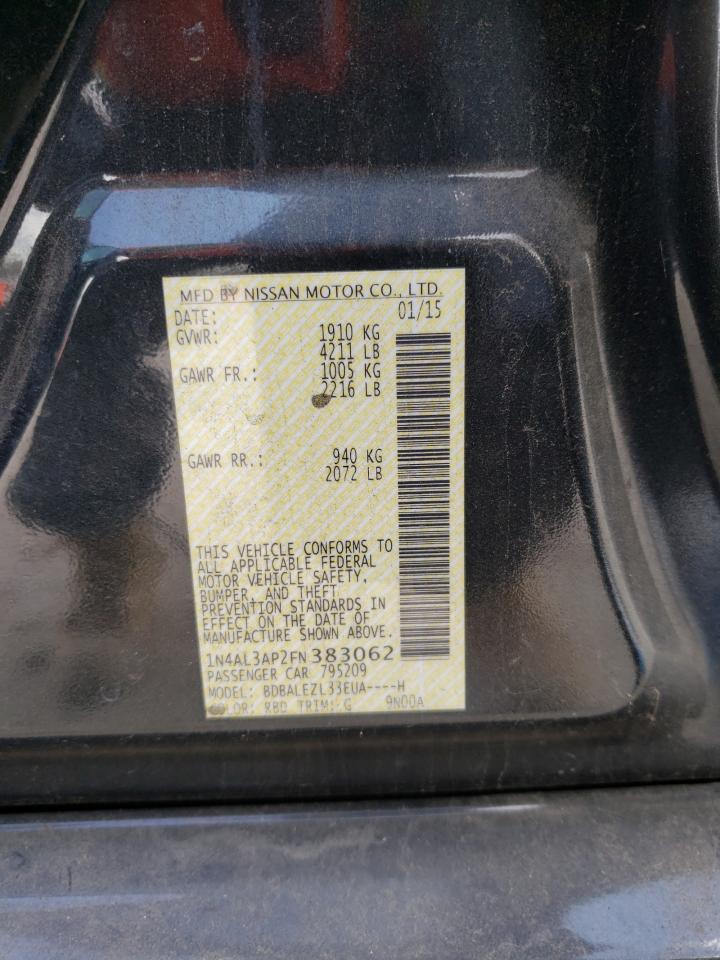 Photo 10 from auction – 2015 NISSAN ALTIMA 2.5 with VIN 1N4AL3AP2FN383062