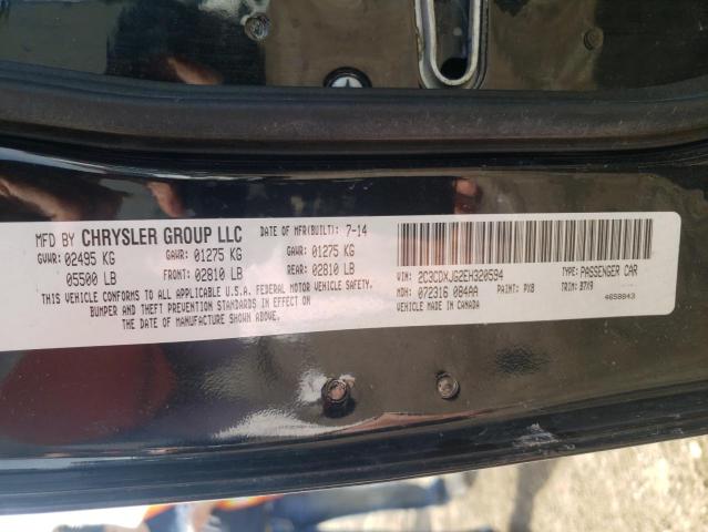 Photo 10 from auction – 2014 DODGE CHARGER SX with VIN 2C3CDXJG2EH320594