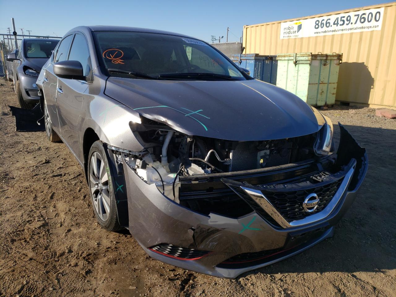 NISSAN SENTRA S 2019 with VIN 3N1AB7AP1KY420347 - Photo from auction