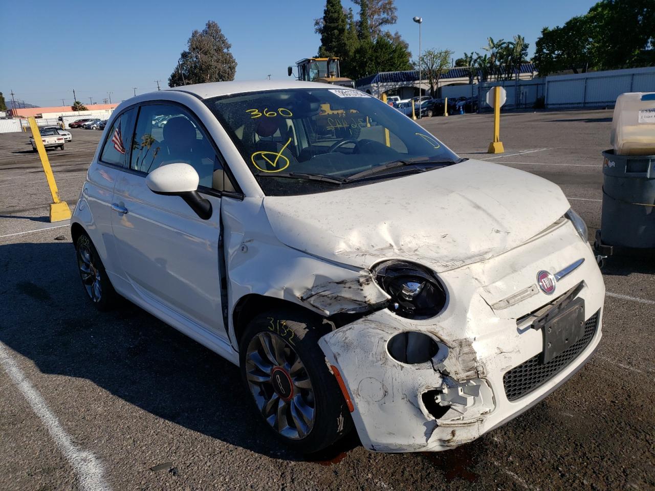 FIAT 500 POP 2017 with VIN 3C3CFFKR3HT556302 - Photo from auction