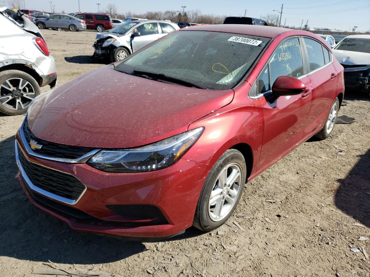 Photo 2 from auction – 2017 CHEVROLET CRUZE LT with VIN 3G1BE6SM8HS603286