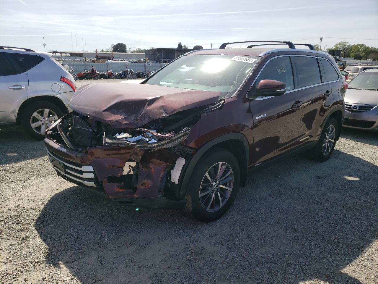 Photo 2 from auction – 2019 TOYOTA HIGHLANDER with VIN 5TDJGRFH6KS072628