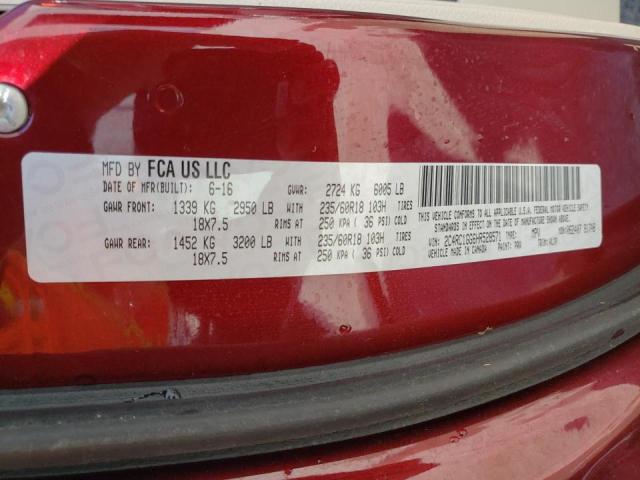 Photo 10 from auction – 2017 CHRYSLER PACIFICA L with VIN 2C4RC1GG6HR528571