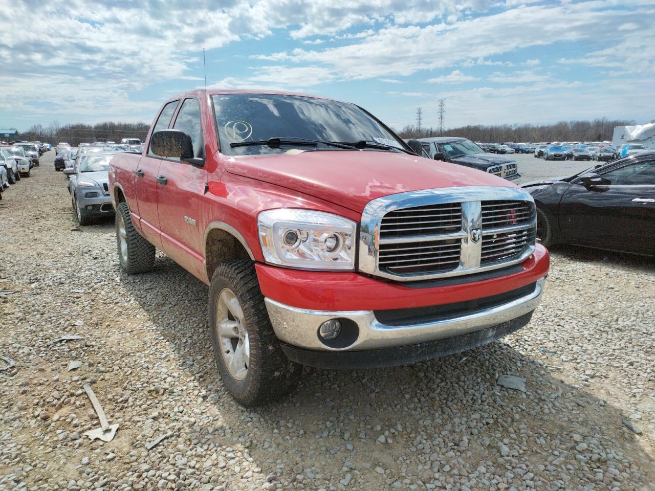 DODGE RAM 1500 S 2008 with VIN 1D7HU18N18S605311 - Photo from auction