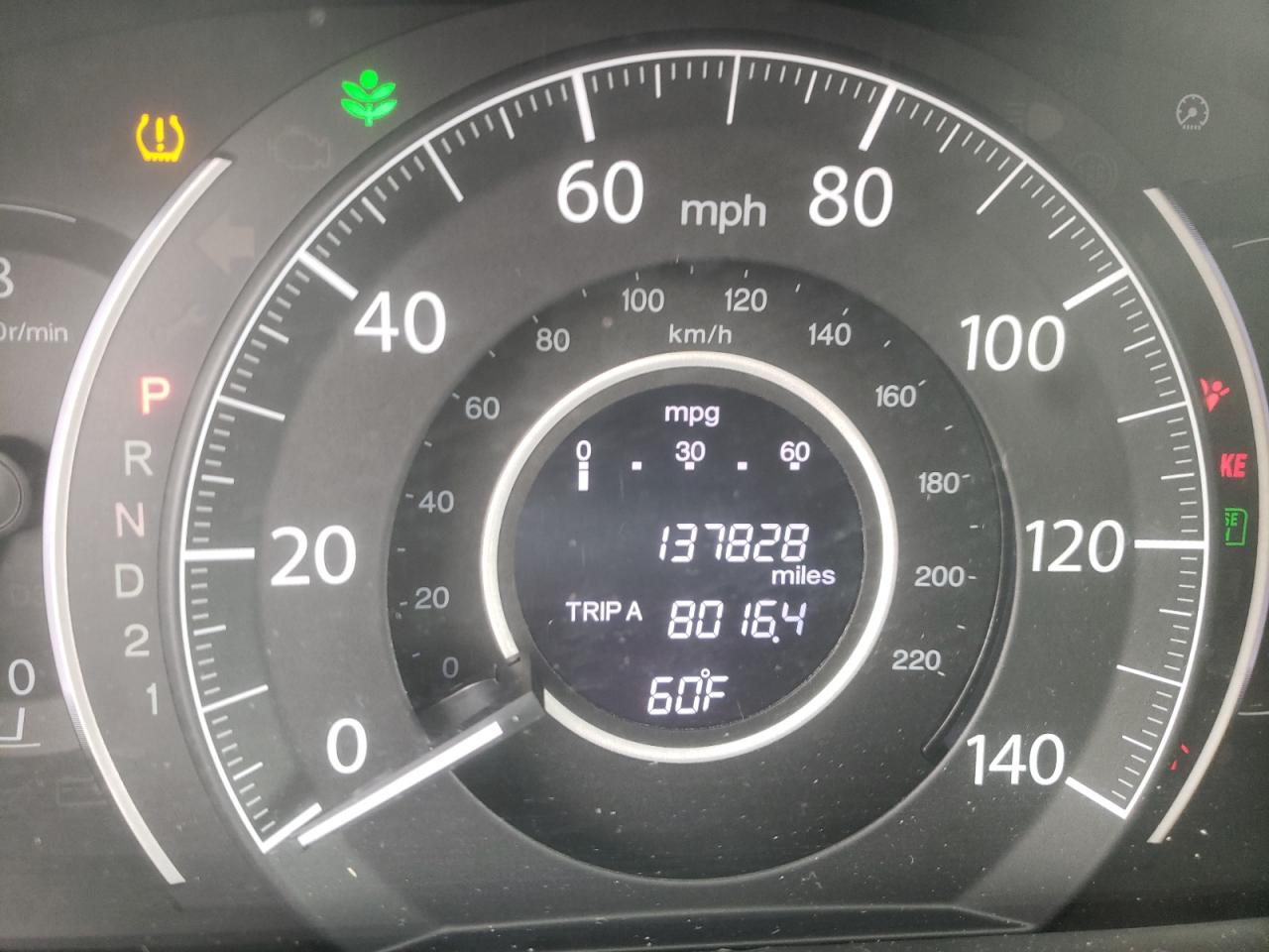 Photo 8 from auction – 2014 HONDA CR-V EX with VIN 2HKRM3H53EH537968