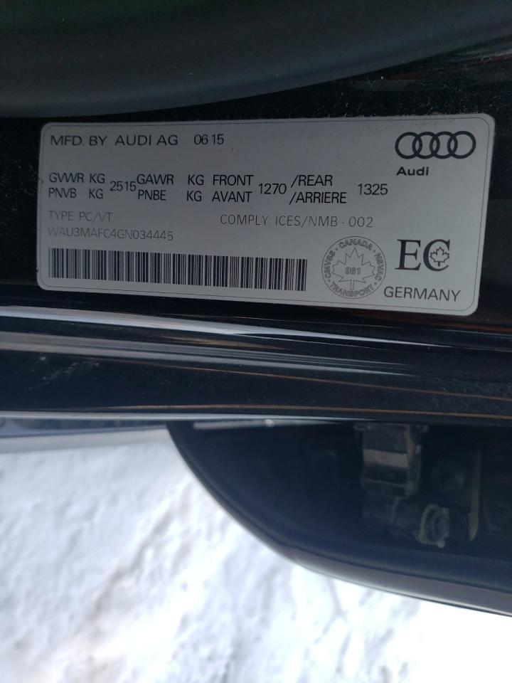 Photo 10 from auction – 2016 AUDI A7 QUATTRO with VIN WAU3MAFC4GN034445