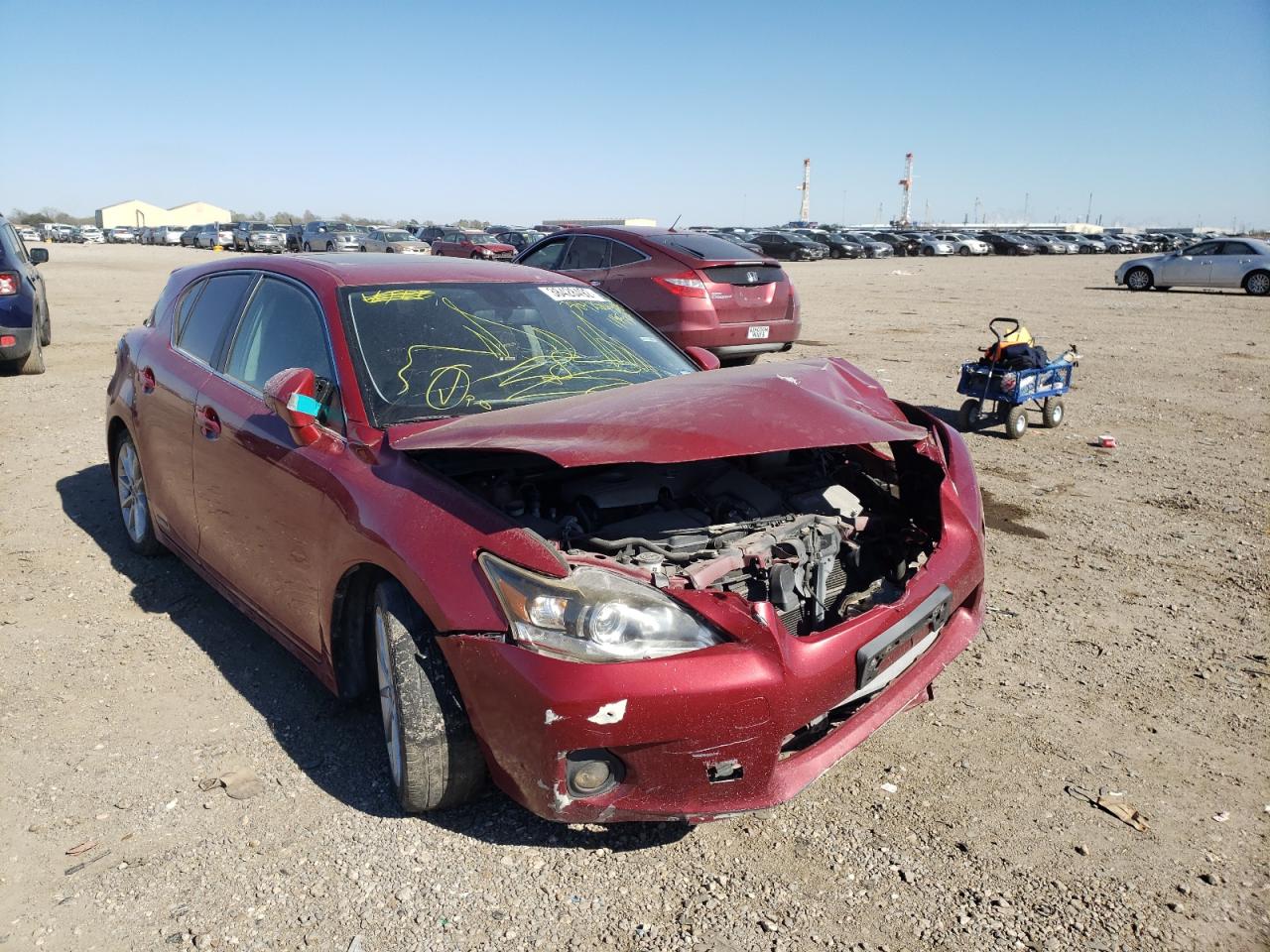 LEXUS CT 200 2012 with VIN JTHKD5BH6C2119532 - Photo from auction