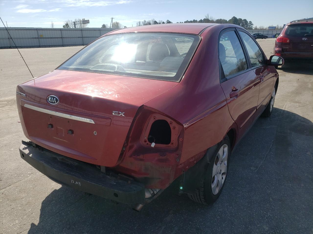Photo 4 from auction – 2009 KIA SPECTRA EX with VIN KNAFE221695651742