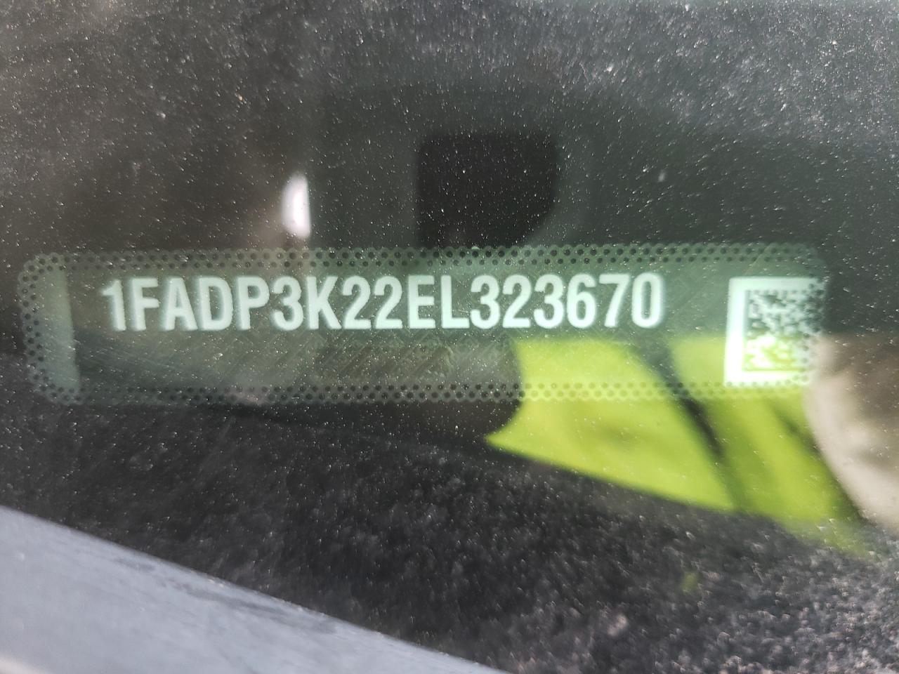 Photo 10 from auction – 2014 FORD FOCUS SE with VIN 1FADP3K22EL323670