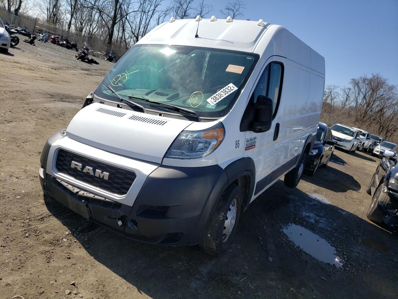 Photo 2 from auction – 2019 RAM PROMASTER with VIN 3C6TRVCG3KE521580