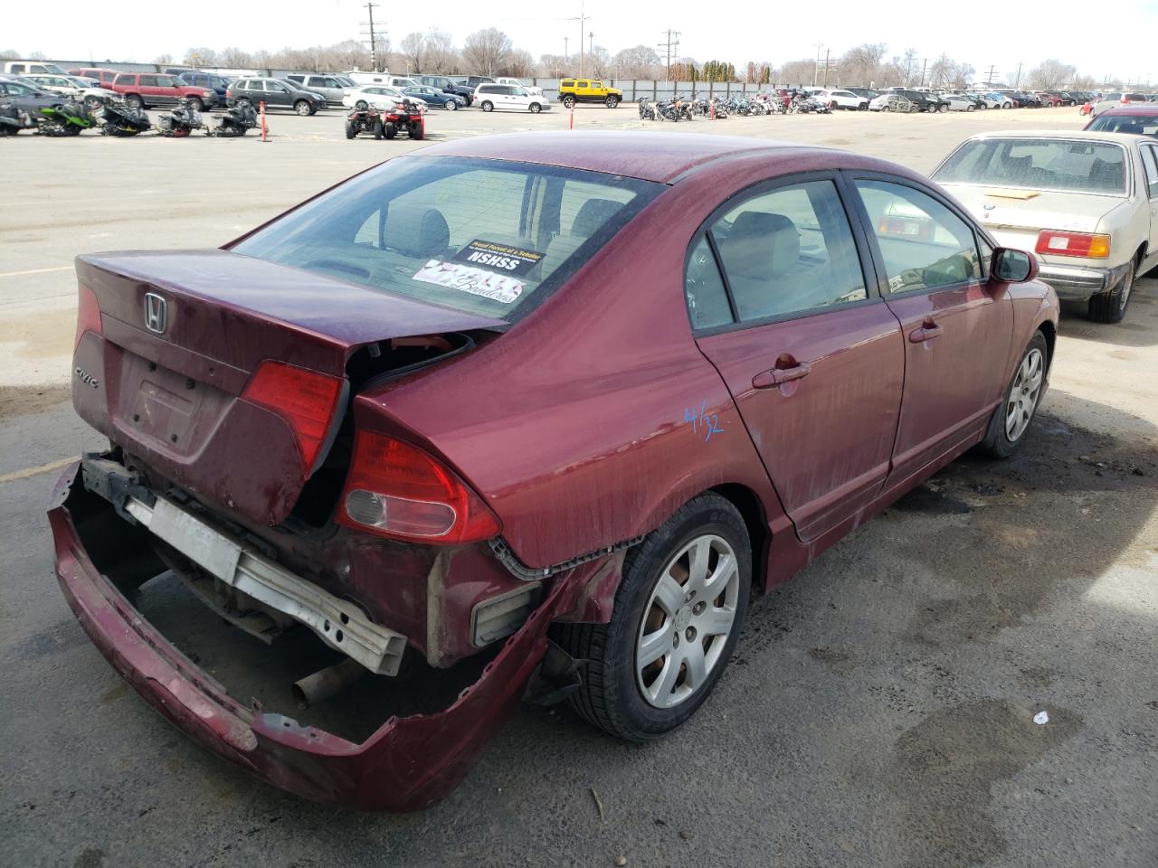 Photo 4 from auction – 2008 HONDA CIVIC LX with VIN 2HGFA16548H533591