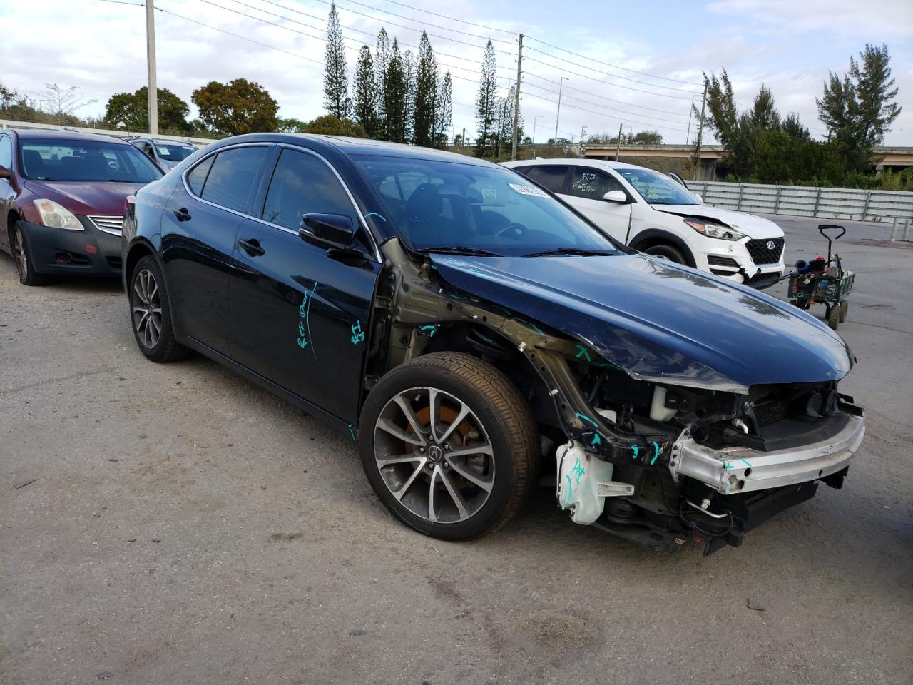 ACURA TLX 2016 with VIN 19UUB2F34GA000341 - Photo from auction