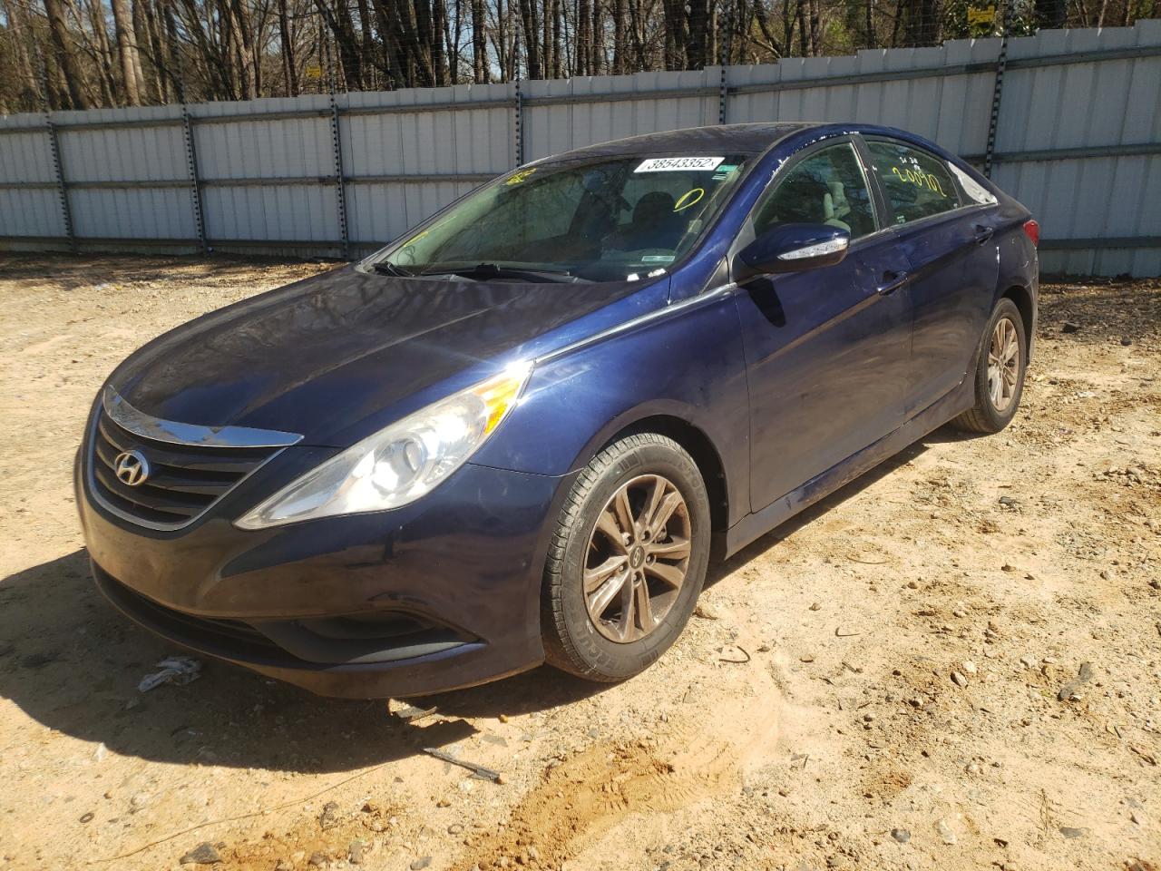 Photo 2 from auction – 2014 HYUNDAI SONATA GLS with VIN 5NPEB4AC7EH906057