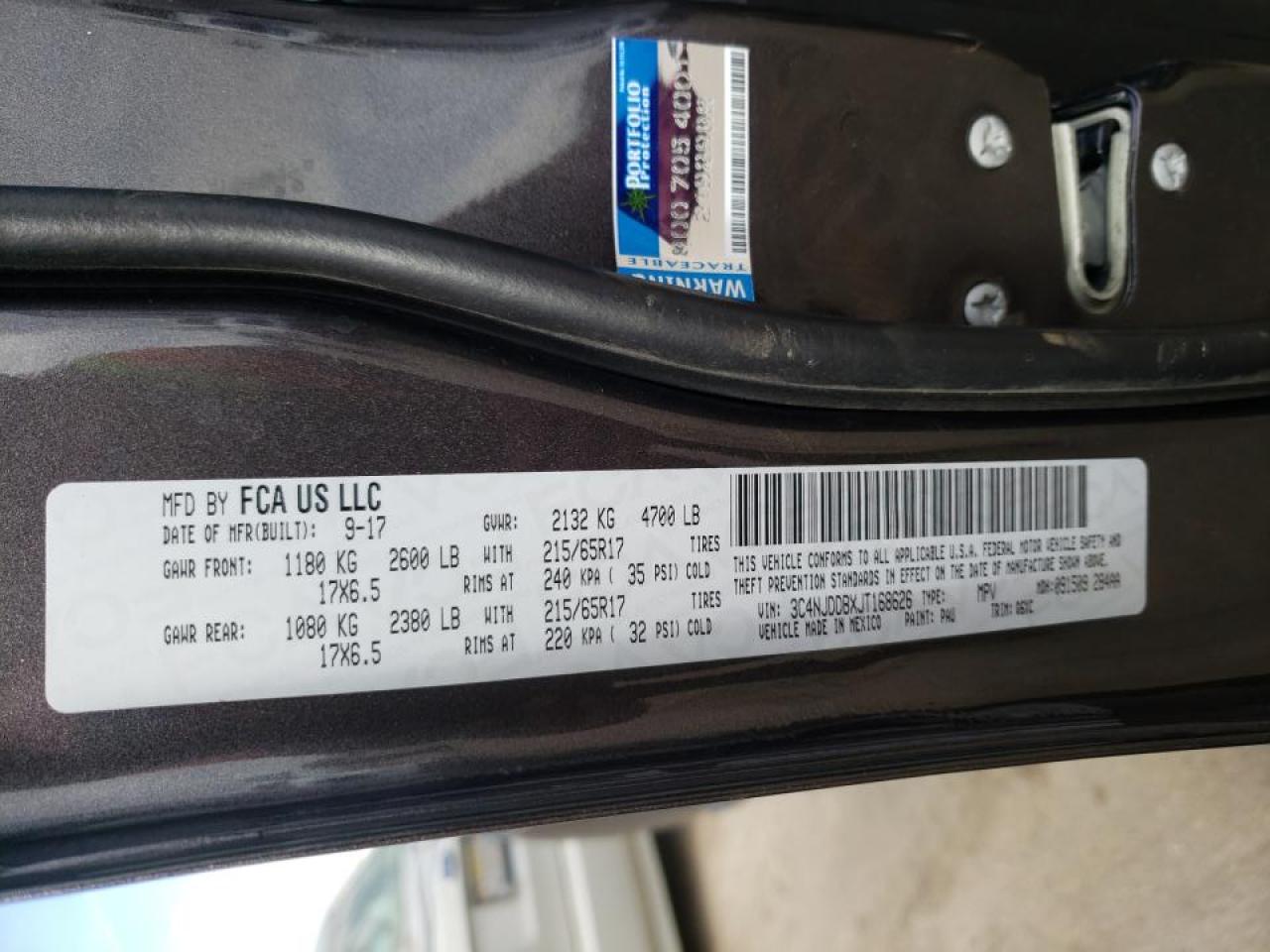 Photo 10 from auction – 2018 JEEP COMPASS TR with VIN 3C4NJDDBXJT168626