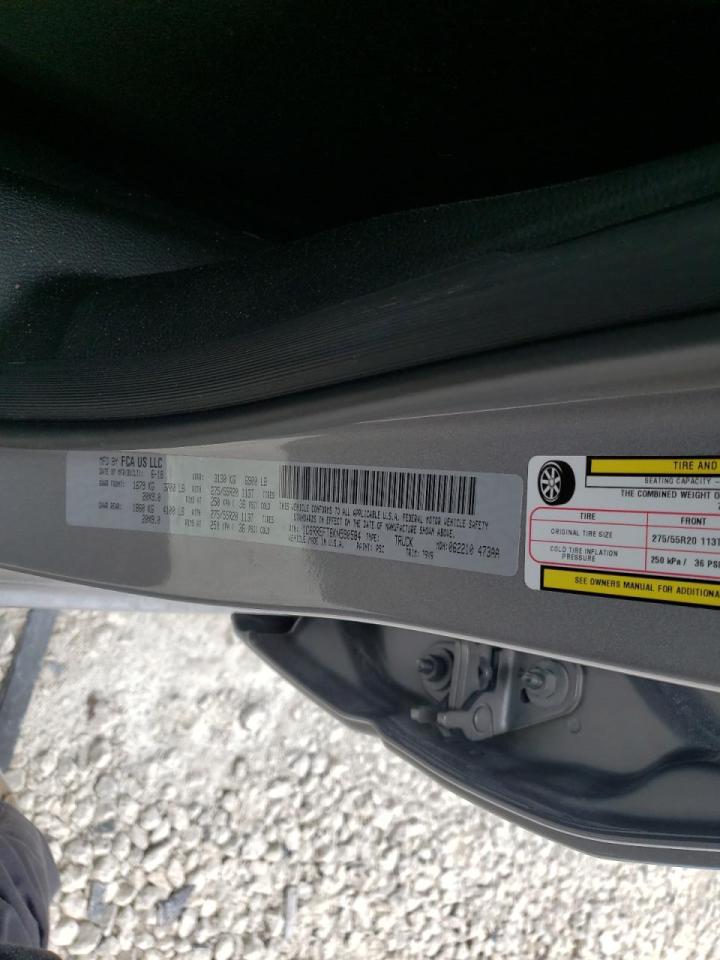 Photo 20 from auction – 2019 RAM 1500 BIG H with VIN 1C6RREFT6KN590584