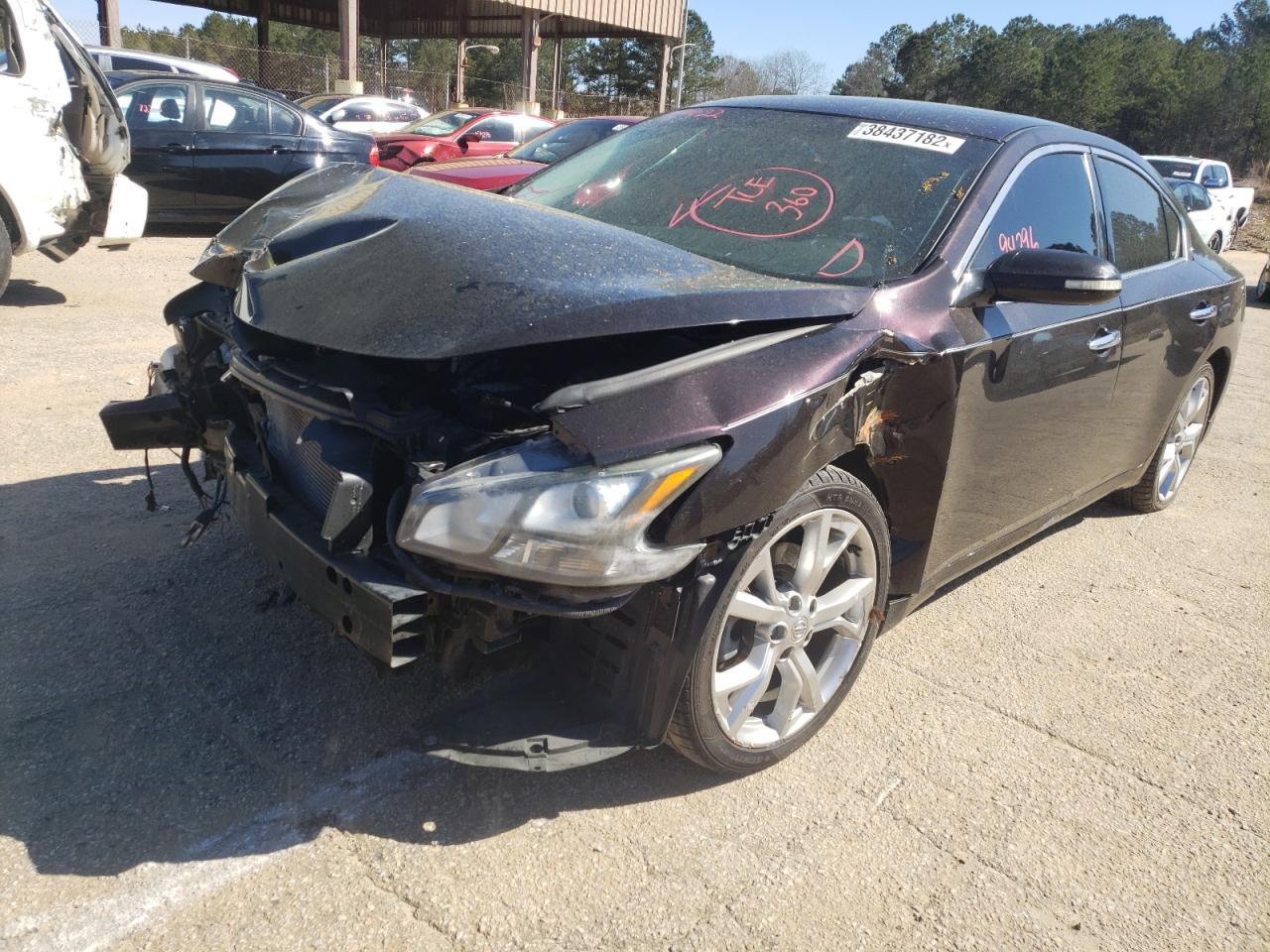 Photo 2 from auction – 2012 NISSAN MAXIMA S with VIN 1N4AA5AP2CC833415