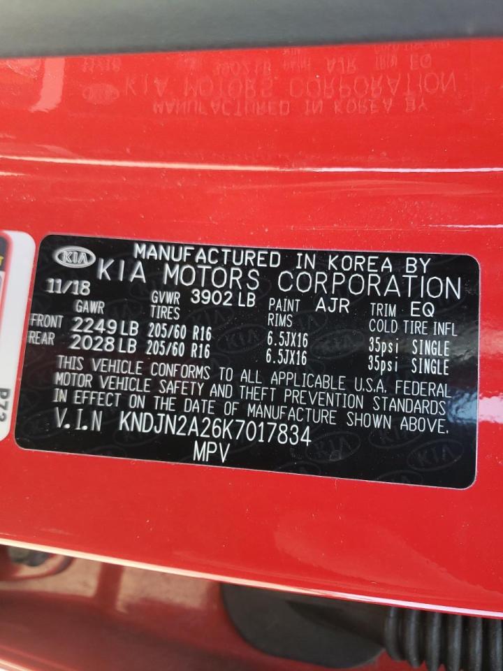 Photo 10 from auction – 2019 KIA SOUL with VIN KNDJN2A26K7017834