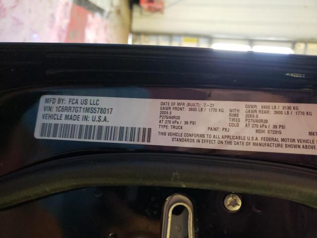Photo 10 from auction – 2021 RAM 1500 CLASS with VIN 1C6RR7GT1MS578017