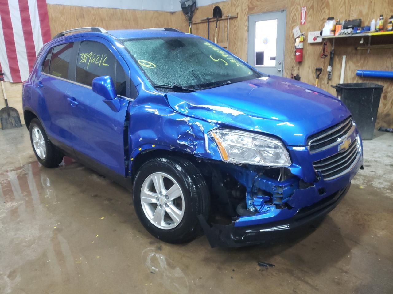 CHEVROLET TRAX 1LT 2016 with VIN KL7CJPSB7GB757586 - Photo from auction