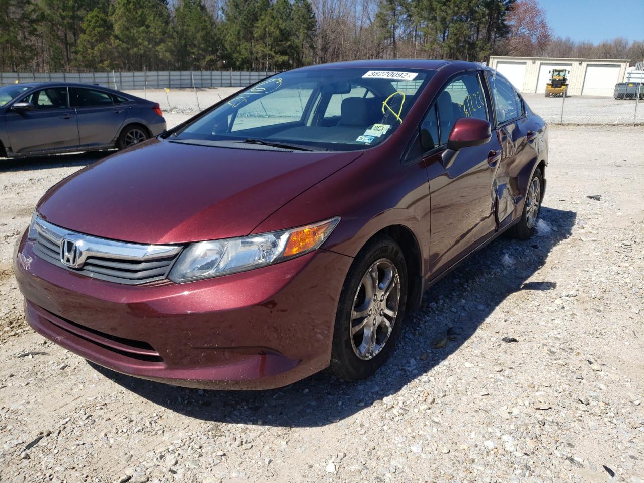Photo 2 from auction – 2012 HONDA CIVIC LX with VIN 19XFB2F59CE105070