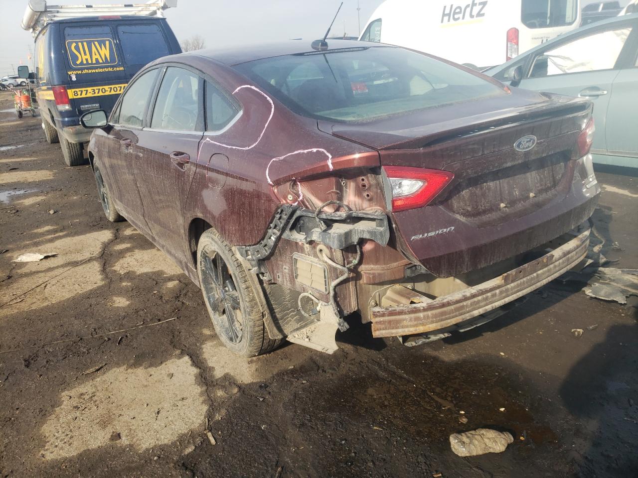 Photo 3 from auction – 2016 FORD FUSION SE with VIN 3FA6P0HD7GR257623