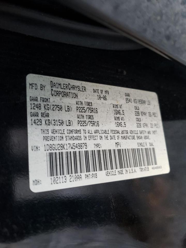 Photo 10 from auction – 2007 DODGE NITRO SXT with VIN 1D8GU28K17W549879