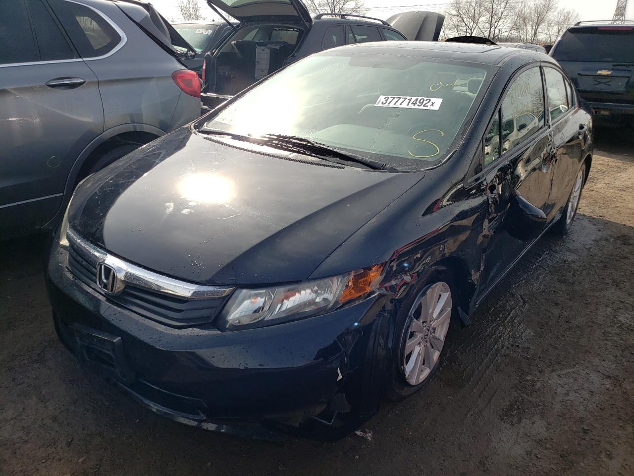 Photo 2 from auction – 2012 HONDA CIVIC EX with VIN 19XFB2F80CE030544