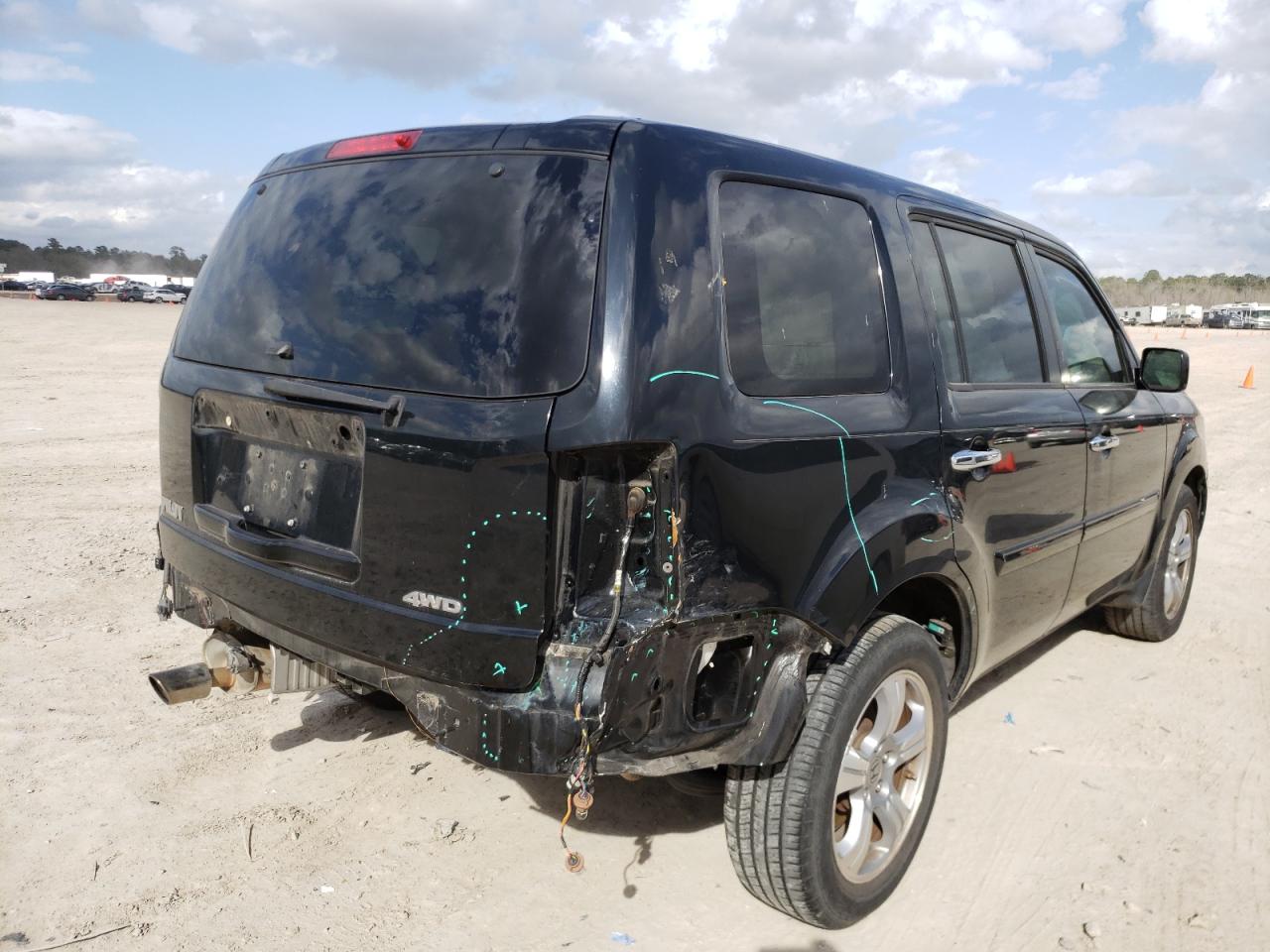 Photo 4 from auction – 2014 HONDA PILOT EXL with VIN 5FNYF4H55EB008158