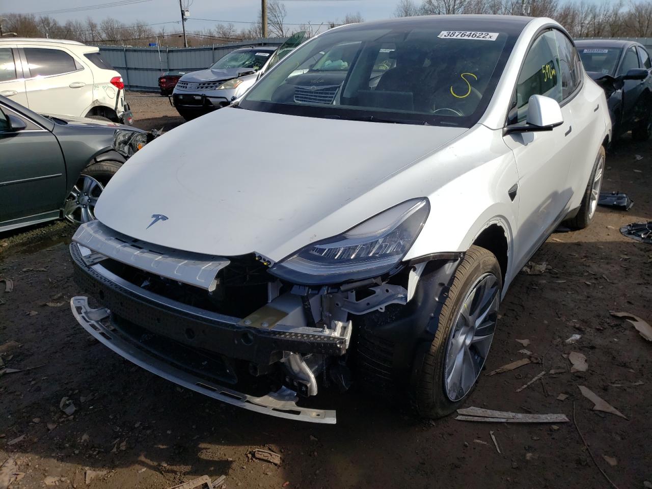 Photo 2 from auction – 2022 TESLA MODEL Y with VIN 7SAYGDEE8NF365113