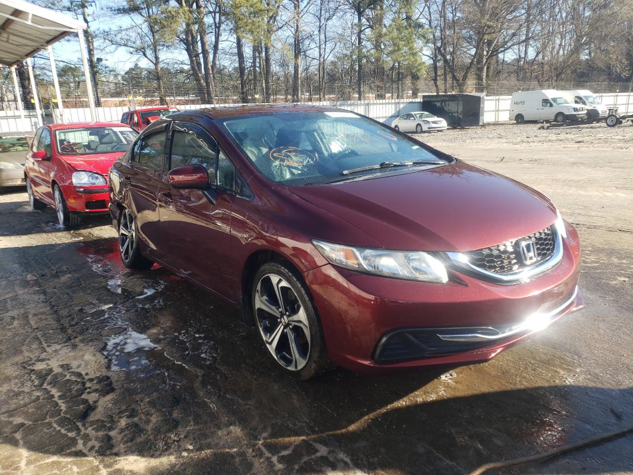 HONDA CIVIC LX 2014 with VIN 2HGFB2F54EH516241 - Photo from auction